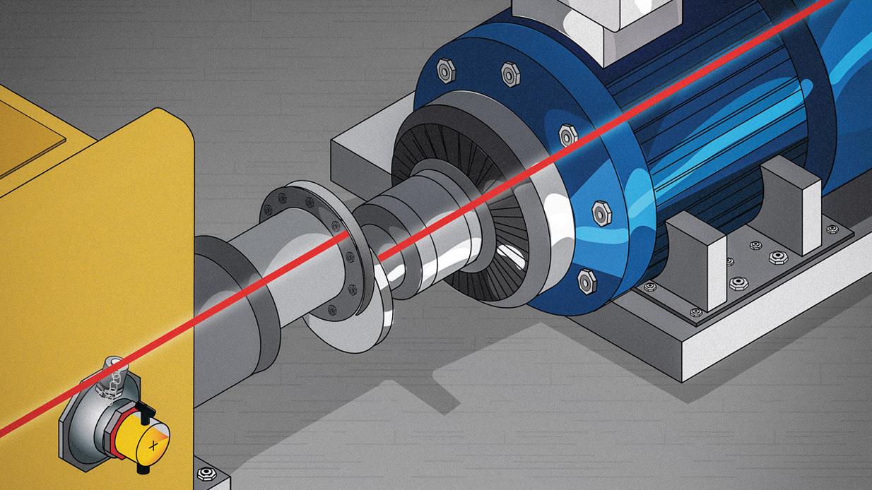 motor giảm tốc bị rung lắc do đặt lệch trục