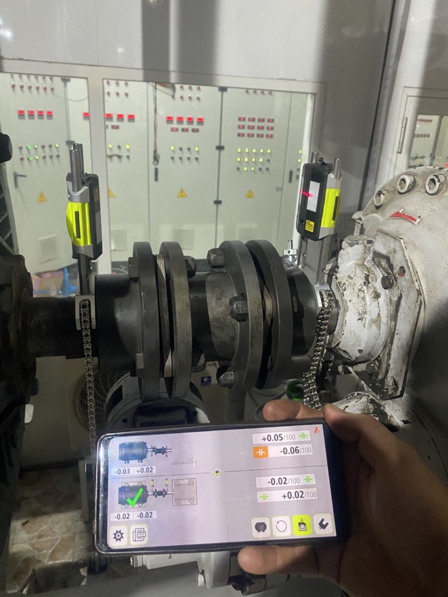 cân đồng tâm trục khi động cơ