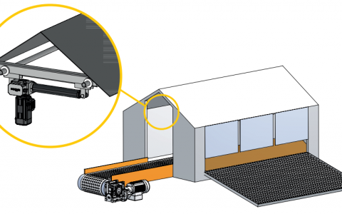 Poultry & Pig Tecno: Bộ truyền động tuyến tính chăn nuôi Transtecno