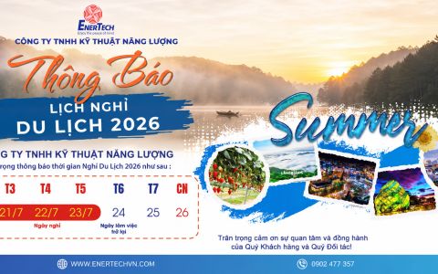 Kỹ Thuật Năng Lượng Thông Báo Nghỉ Du Lịch Công Ty 2026